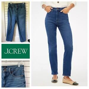 J.‎ Crew Factory Essential Straight Mid Wash Blue Jeans Comfortable Size 29